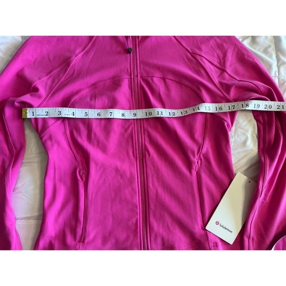 New Lululemon Nulu Cropped Define Jacket Size 10 Sonic Pink SNCP Full Zip NWT - Picture 4 of 16